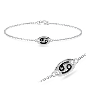 Cancer Silver Bracelet BRS-146